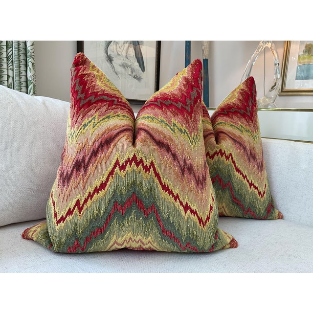 Designer Pillow Bundle in Pierre Frey “Budapest” and Cowtan & Tout "Ocelot" - Set of 4 For Sale - Image 4 of 7
