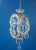 Small Vintage Crystal and Glass Chandelier, 1950s For Sale - Image 12 of 12