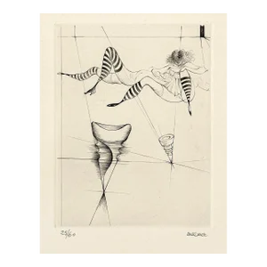 Hans Bellmer (German 1902-1975) - Original Abstract Figurative Etching, Signed (1966, Rives Paper)/Modernist