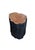 Wood Natural Solid Lychee Wood Side Table Charred & Natural Finish, Modern Organic For Sale - Image 7 of 7