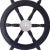 Early 19th Century Early 19th Century Nautical Handcrafted 24 Inch Black Wooden Ship Wheel, Home Wall Décor For Sale - Image 5 of 6