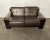 1970s Brutalist 2-Seater Sofa in Stained Oak and Leather from Leolux, 1970s For Sale - Image 5 of 8