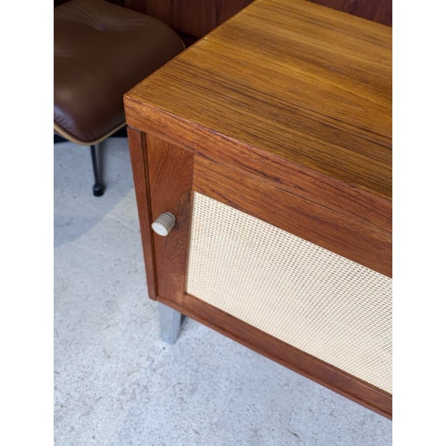 Mid-Century Danish Teak Tambour Sideboard For Sale - Image 14 of 18