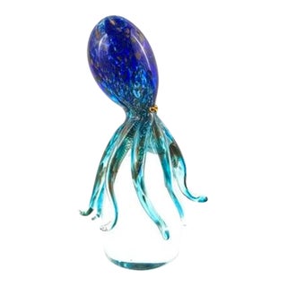 Murano Glass Octopus Sculpture For Sale