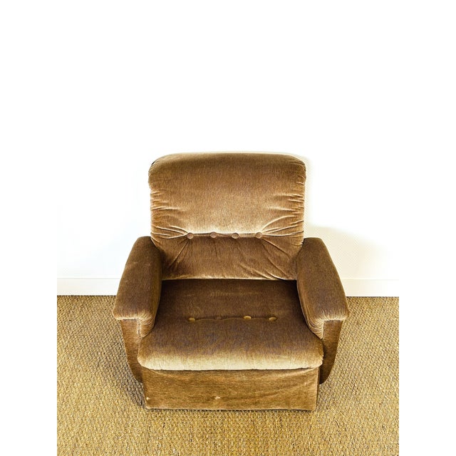 Vintage Modular Velvet Sofas and Armchairs, 1960s, Set of 6 For Sale - Image 14 of 18