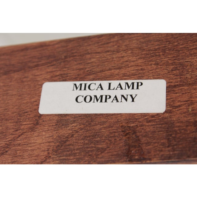 1990s Mica Lamp Co 2 Light Mission Oak Floor Lamp For Sale - Image 15 of 17