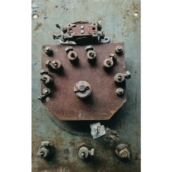 Add a striking touch of authentic Americana to your space with this vintage mid-century industrial welder faceplate....