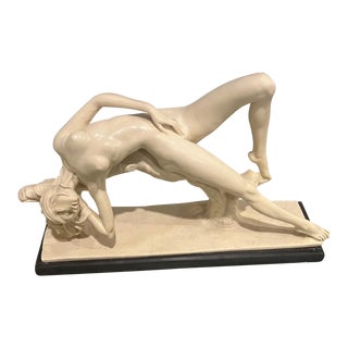 Vintage A. Santini Nude Female on Base For Sale