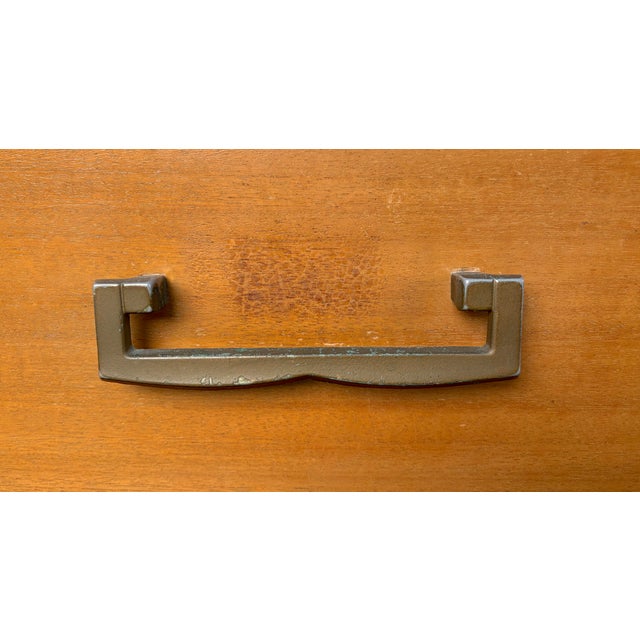 Unique Vintage Mid-Century Dresser With Brass Hardware For Sale - Image 12 of 16