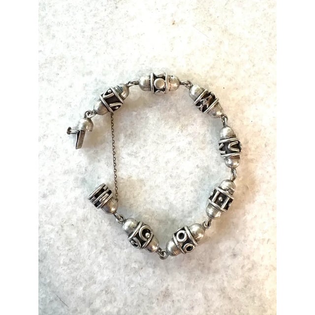 Mid 20th Century Vintage Los Ballesteros Taxco Sterling Silver Wrap Bracelet - Stamped For Sale - Image 5 of 6