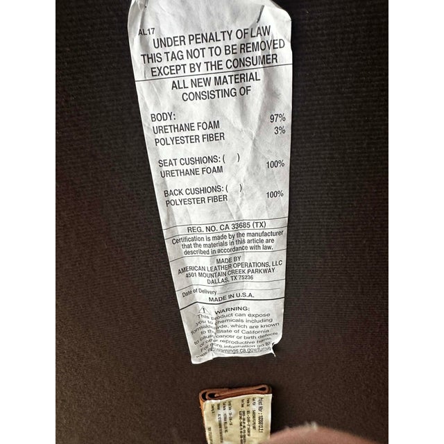 Tan Herman Miller Leather Bolster Club Chair For Sale - Image 8 of 12