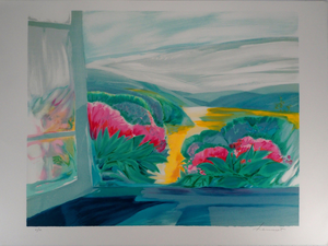 Claude Hemeret, Printemps, la Vallée fleurie, Lithograph