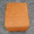 Mid Century Modern Ottoman Stool Rectangular Cushion Orange Vintage Rolling Seat For Sale - Image 11 of 11