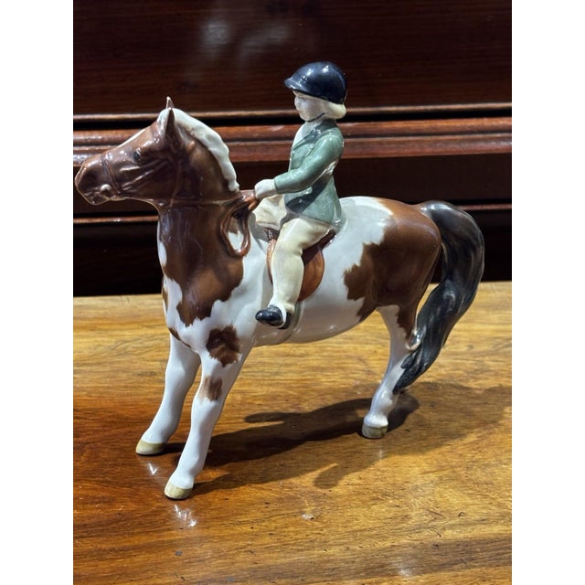 Girl on Skewball Pony Figurine from Beswick For Sale - Image 4 of 5