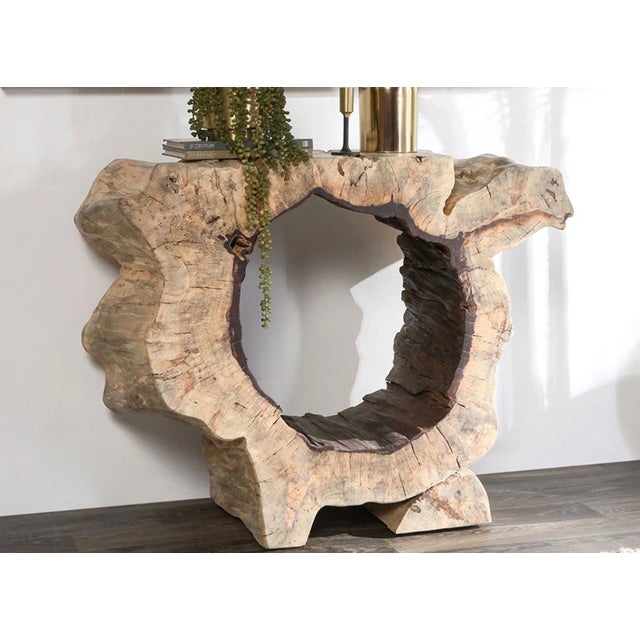 2020s Classic Home Furniture Organic Console a Dramatic Blend of Art and Nature. For Sale - Image 5 of 5