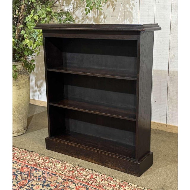Vintage Oak Bookcase, 1930s For Sale - Image 3 of 12