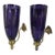 Early 19th Century Pair of Regency Amethyst Glass Wall Sconces For Sale