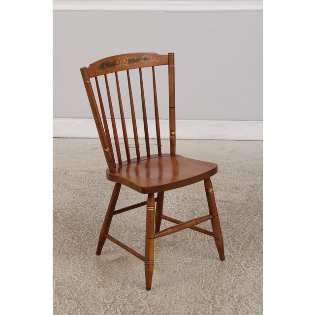 Age: Approx: 40 Years Old Details: Quality Construction Windsor Style Early American Design Nice Stenciled Details...