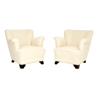 Vintage Danish Club Chairs, 1940, Set of 2 For Sale