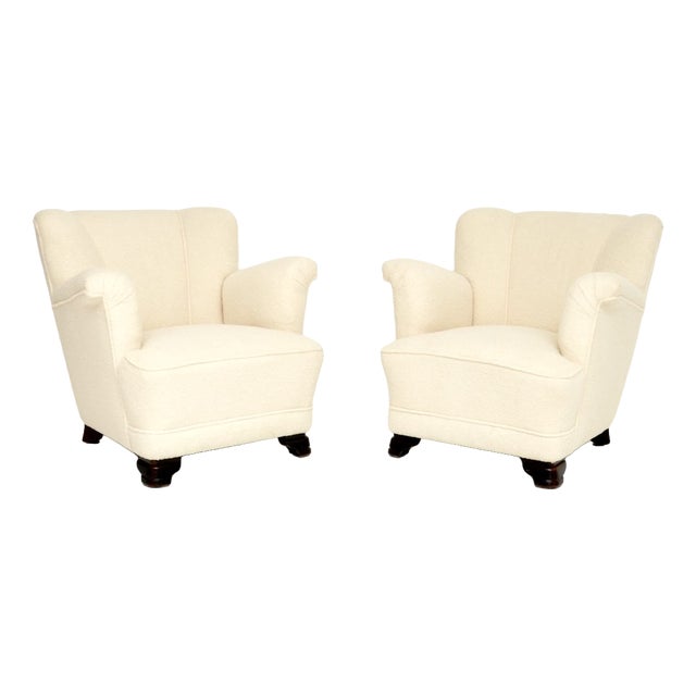 Vintage Danish Club Chairs, 1940, Set of 2 For Sale