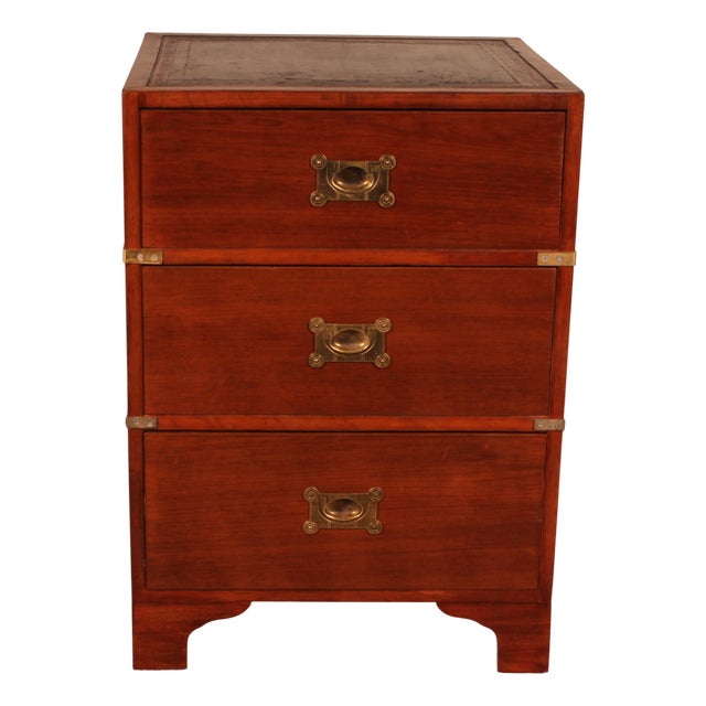 Small Mahogany Naval Military Chest of Drawers, 19th Century For Sale