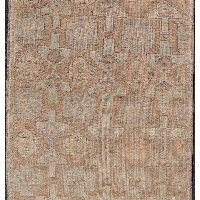 Tribal Antique Konya Rug With Soft Sand, Warm Beige, Pale Taupe, and Faded Clay For Sale - Image 3 of 12