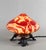 1920s Schneider Le Verre Francais Spirales Night Lamp 1920s - Wrought Iron & Red Cameo Glass For Sale - Image 5 of 13
