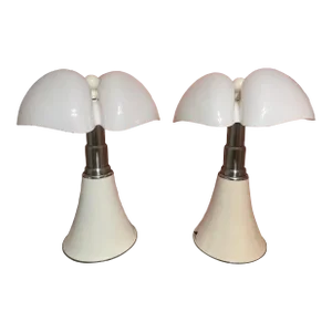 1970s Gae Aulenti Table Lamps Pipistrello Produced by Martinelli Luce - a Pair
