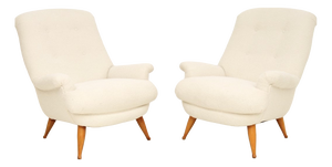 Vintage Danish Lounge Chairs from Berga Mobler, 1960s, Set of 2
