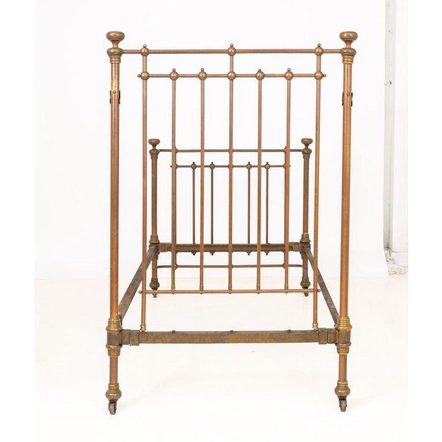 Victorian Brass and Iron Bed Frame For Sale - Image 12 of 13