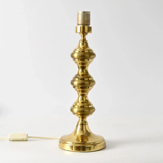 Metal Mid-Century Brass Table Lamp, 1970s For Sale - Image 7 of 12