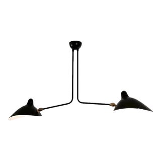 Authentic Serge Muille Two Arm Black Ceiling Light E12 New in Box For Sale