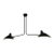 Authentic Serge Muille Two Arm Black Ceiling Light E12 New in Box For Sale