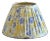 1990s Gathered Pleated Floral Cotton Lamp Shade For Sale
