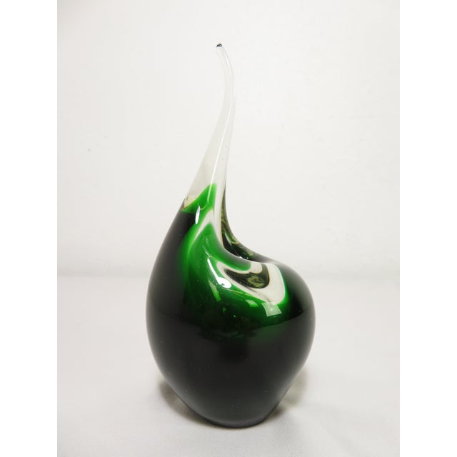 Vintage Signed 1958 Holmegaard Per Lutken Orchid Flamingo Vase ~ Mid Century Modern Studio Art Glass For Sale - Image 10 of 13
