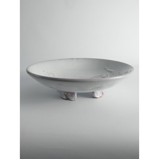Art Deco White Earthenware Mermaid Bowl by Mari Simmulson for Upsala-Ekeby, 1950s For Sale - Image 11 of 18