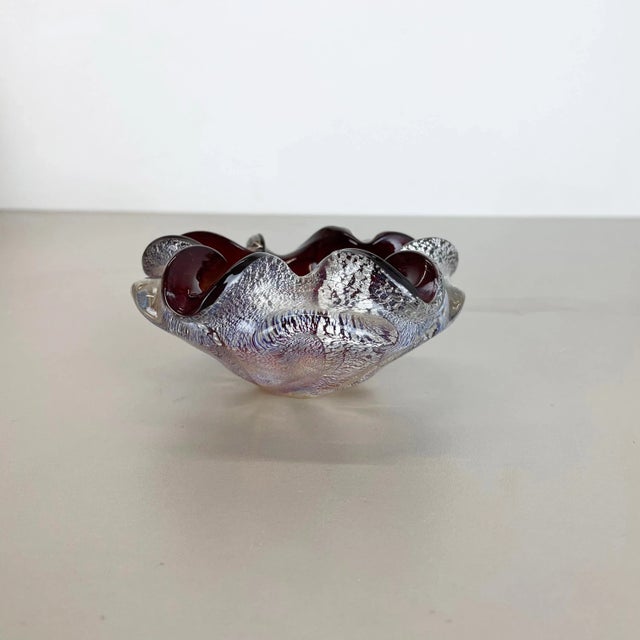 Murano Glass Bowl or Ashtray from Barovier and Toso, Italy, 1970s For Sale - Image 3 of 18