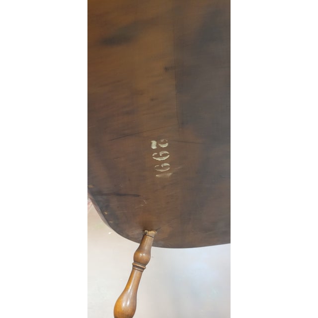 Wood Vintage 1940s Rock Maple Windsor Bench For Sale - Image 7 of 10