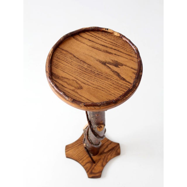 Vintage Rustic Adirondack Twig Plant Stand For Sale - Image 10 of 17