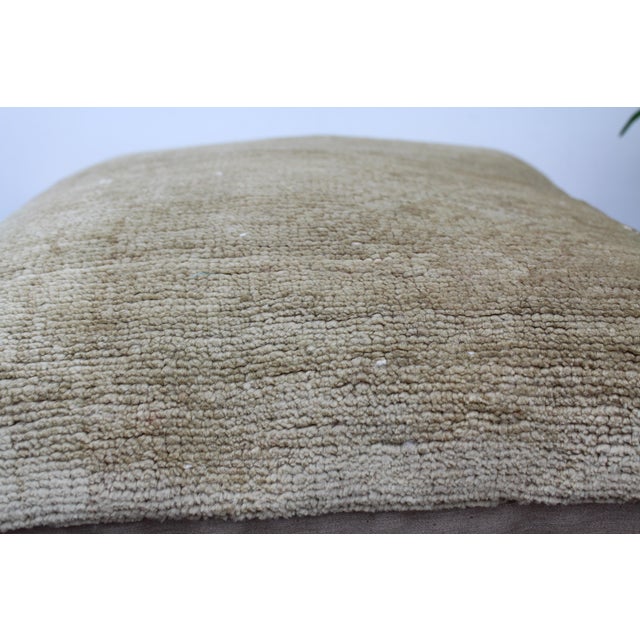 Textile Turkish Vintage Rug Decorative Pillow Cover - 20"x20" For Sale - Image 7 of 12