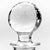 Modern and elegant mid-century modern lead crystal decanter. Body features a charming "dot" grid pattern. Solid round fall...