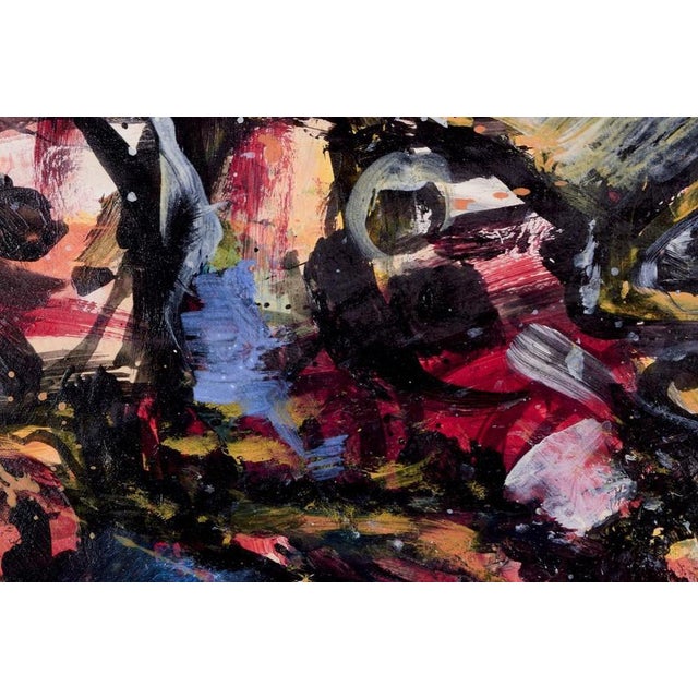 1960s Knud Nielsen, Abstract Composition, 1960, Oil on Cardboard For Sale - Image 5 of 10