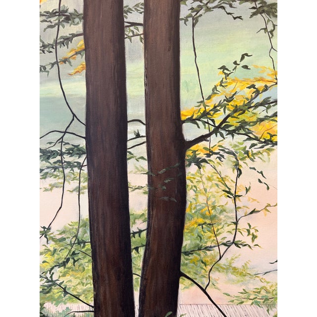 Landscape With Autumn Leaves by James Huntsberger For Sale - Image 9 of 14