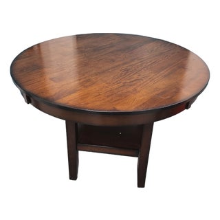 Round Dining Table - Dark Espresso For Sale