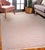 Traditional 4x8 Rhea Moroccan Pink Geometric Modern Hand Knotted Wool Carpet Rug For Sale - Image 3 of 6