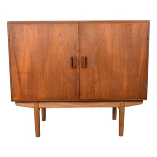 Mid 20th Century Børge Mogensen Teak + Oak Cupboard / Credenza For Sale