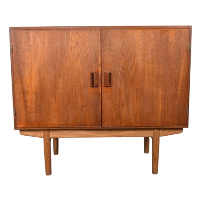 Mid 20th Century Børge Mogensen Teak + Oak Cupboard / Credenza For Sale