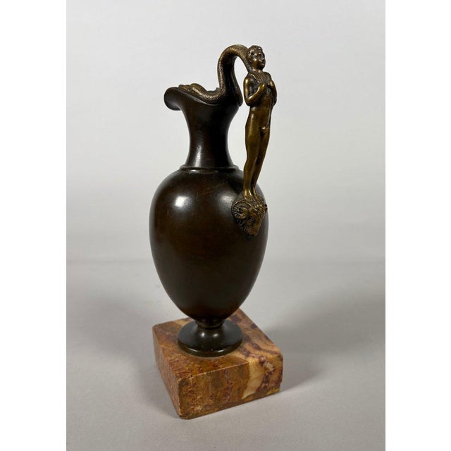 19th Century Bronze oinochoe after Ancient Greece Pitcher For Sale - Image 4 of 7
