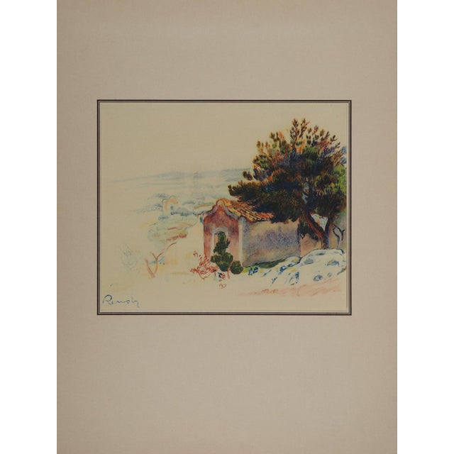 Pierre-Auguste RENOIR (1841-1919) Landscape of Provence, 1954 Lithograph enhanced with stencil (Jacomet workshop) Signed...