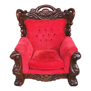 Large Asian Chinoiserie Carved Rosewood Armchair